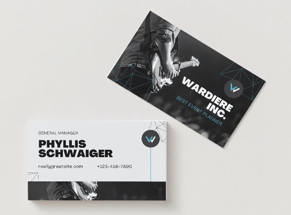 Elegant Event Planner Business Card Template – Editable in Canva (Digital Download)