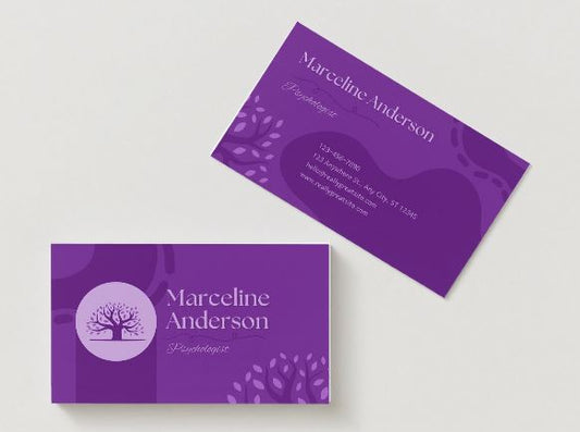 Wellness Therapist Business Card – Feminine & Soft Design