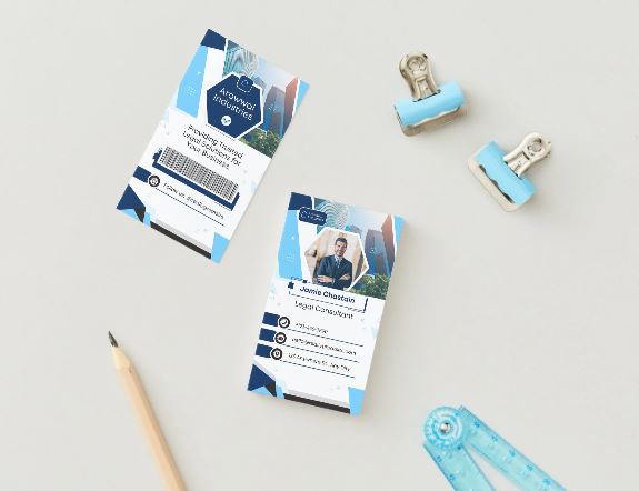 Entrepreneur &amp; Consultant Business Card Template – Bold Canva Design