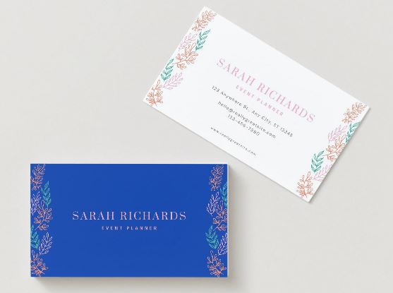Elegant Event Planner Business Card Template – Editable in Canva (Digital Download)