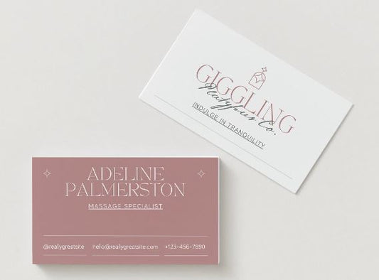 Mental Health Therapist Business Card – Elegant Canva Template