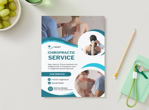 Modern Chiropractor Business Card Template – Clean & Customizable Design for Wellness Professionals