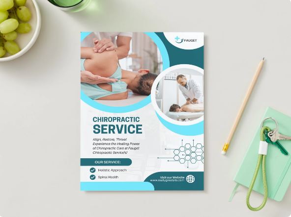 Modern Chiropractor Business Card Template – Clean & Customizable Design for Wellness Professionals