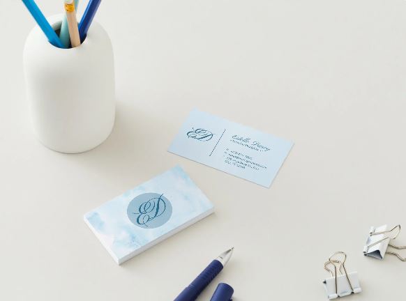 Elegant Business Card Template for Interior Designers – Editable in Canva