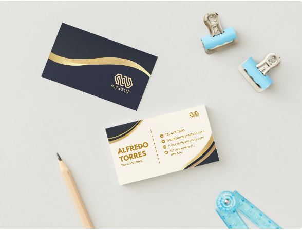 📊 Strategy Consultant Business Card Template – Minimalist Canva Design (Digital Download)